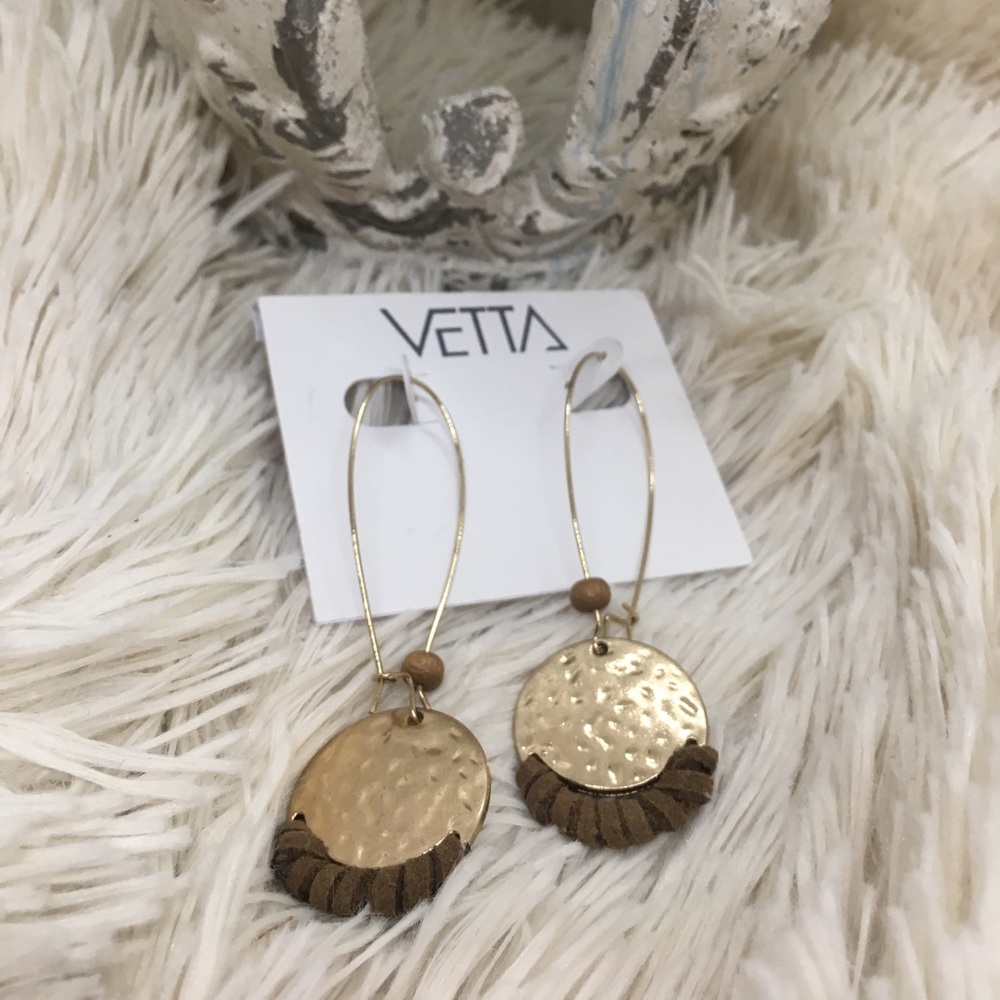 😱 Stunning Gold and Brown Earrings 😱
